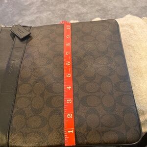 Coach chocolate leather messenger